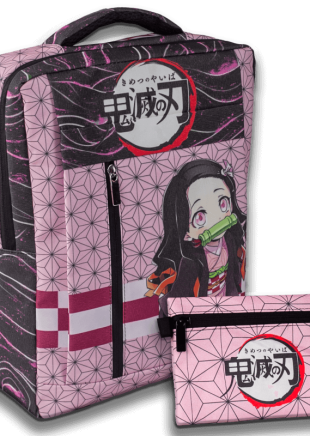 nezuko mochila + cartuchera