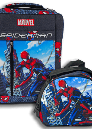spiderman mochila + lonchera